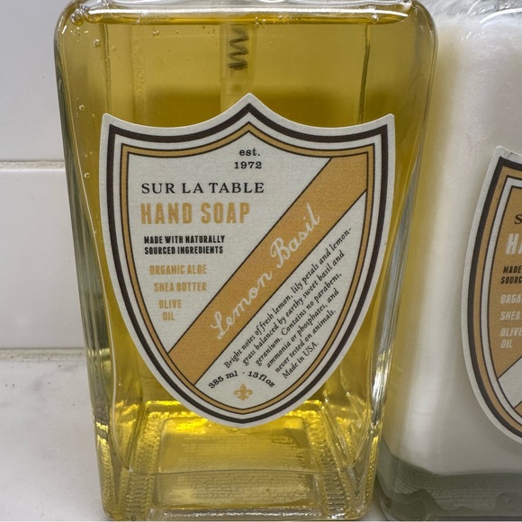 Sur La Table Lemon Basil Hand Soap and Lotion Set - Picture 4 of 12